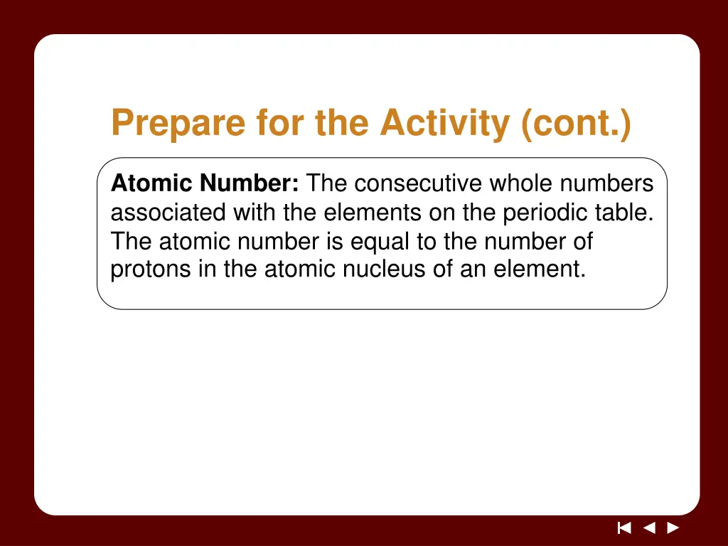 prepare for the activity cont 4