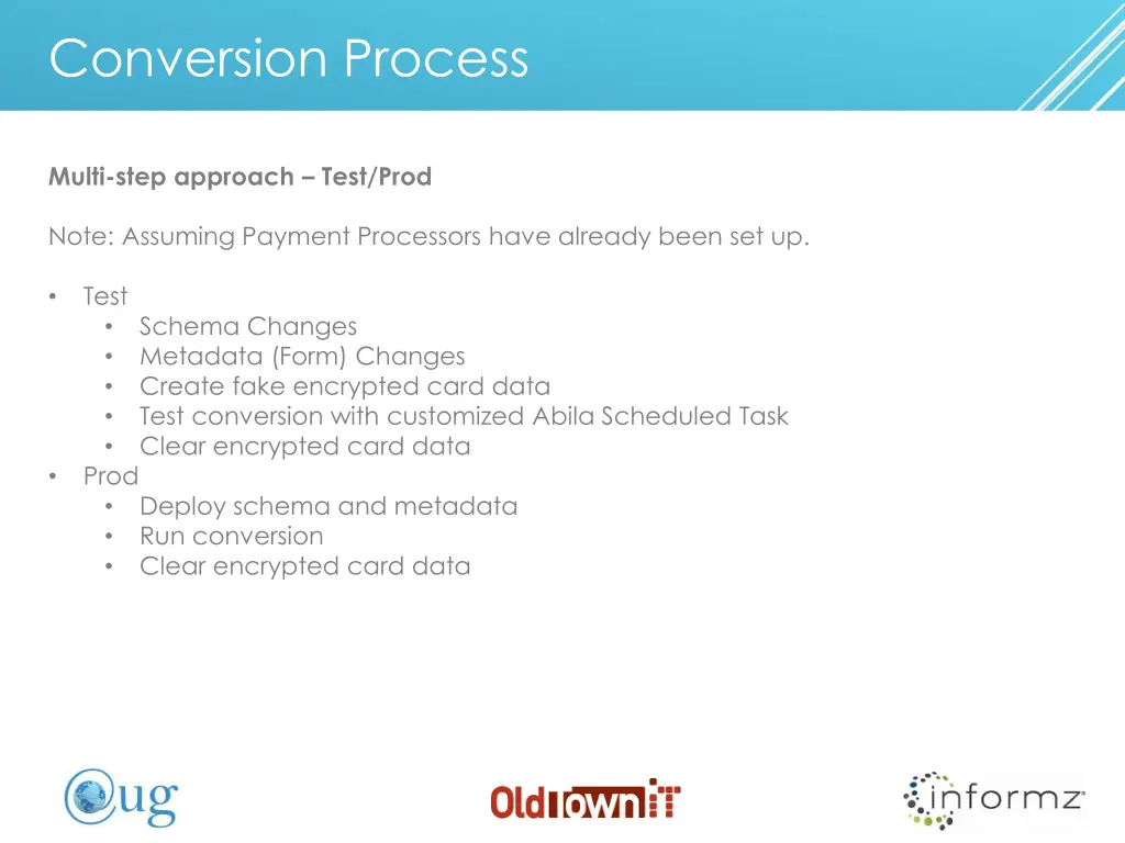 conversion process