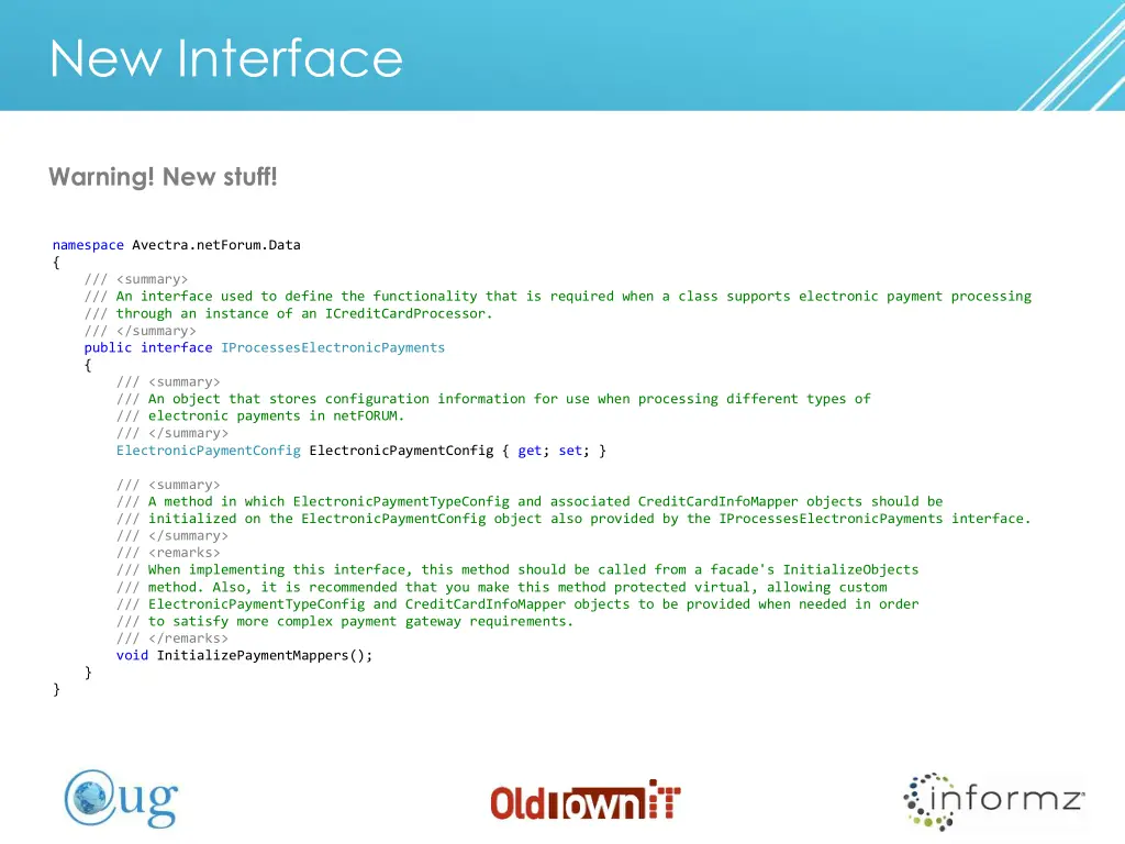new interface