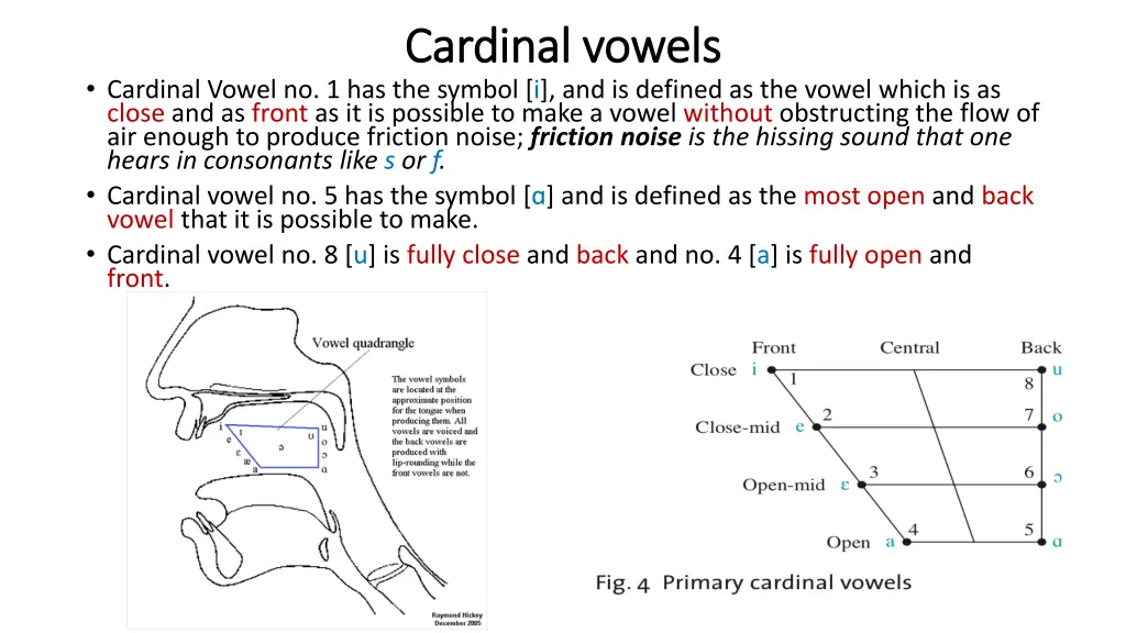 cardinal vowels cardinal vowels 1