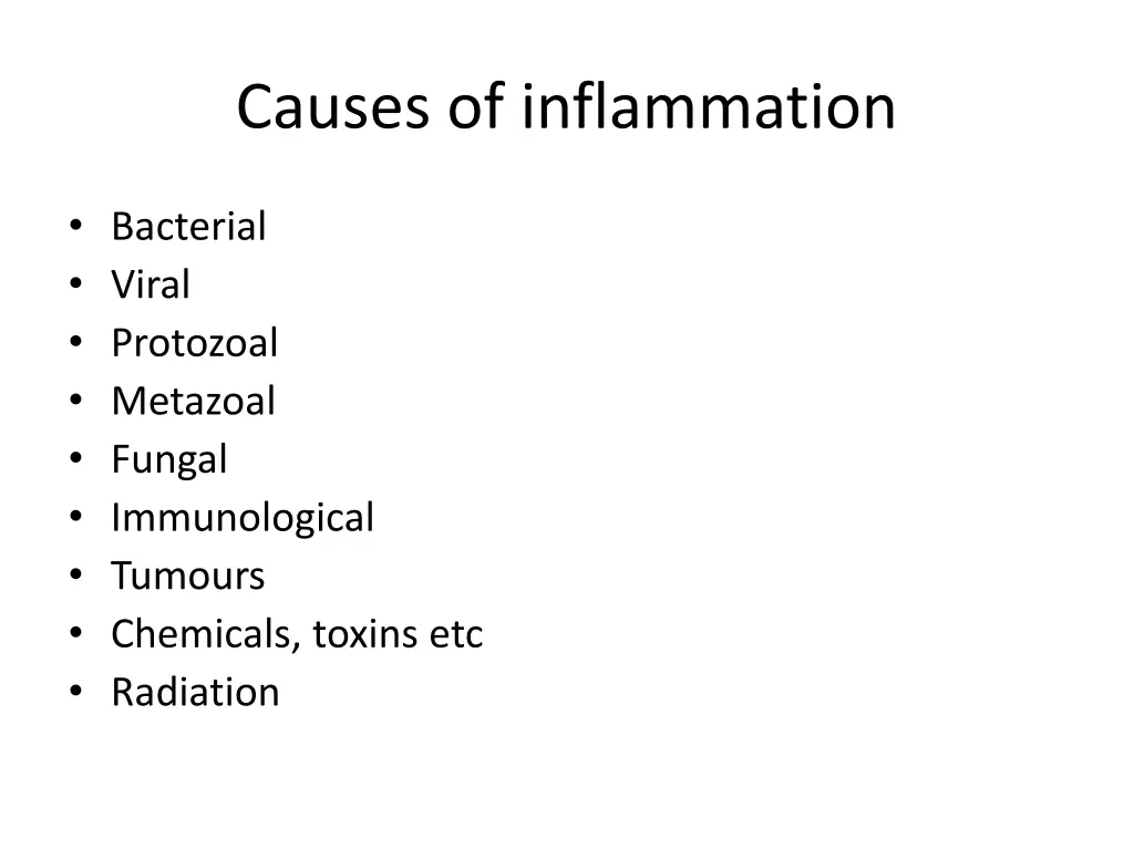 causes of inflammation
