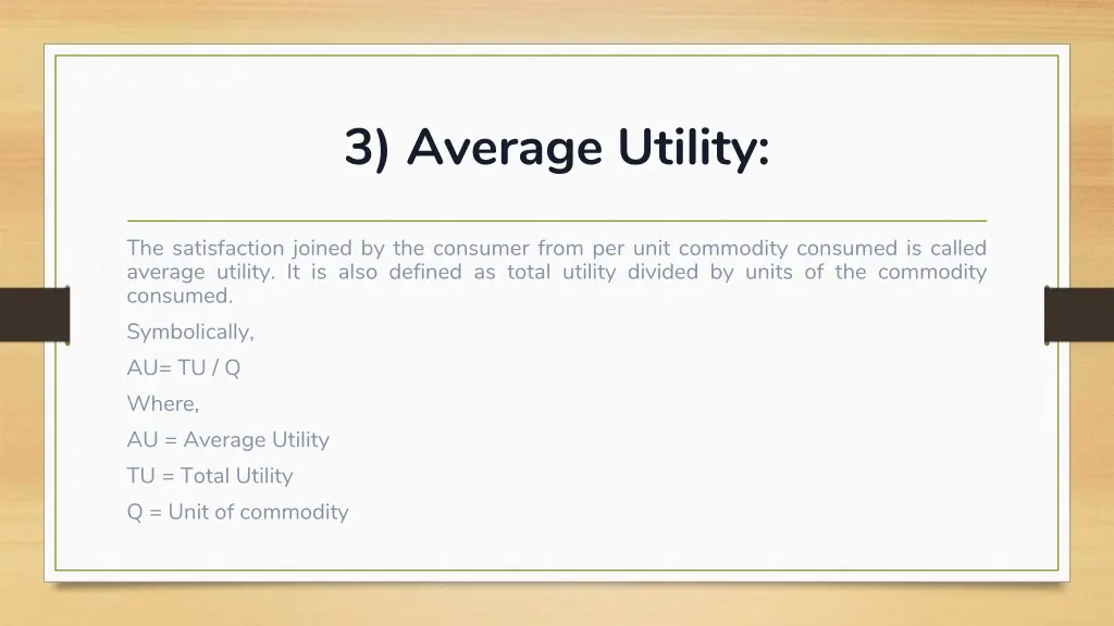 3 average utility