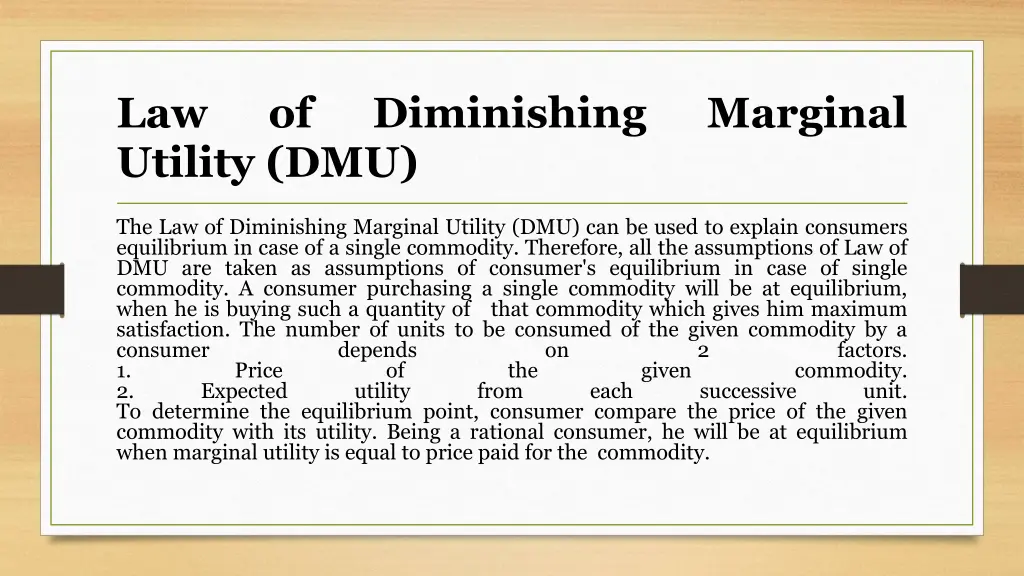 law utility dmu