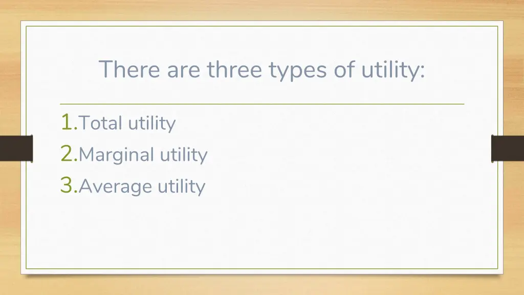 there are three types of utility