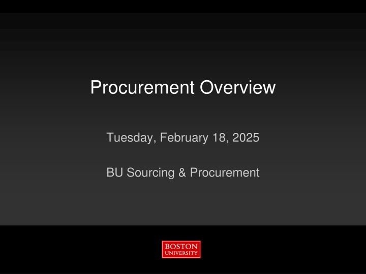 procurement overview