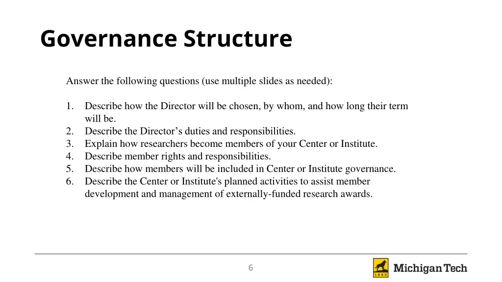 governance structure