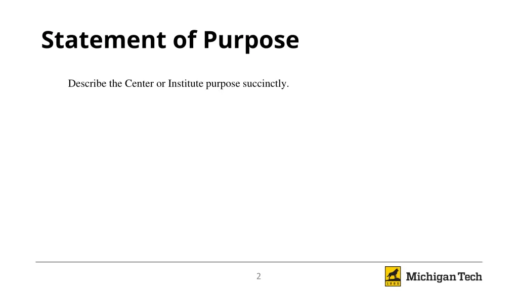 statement of purpose