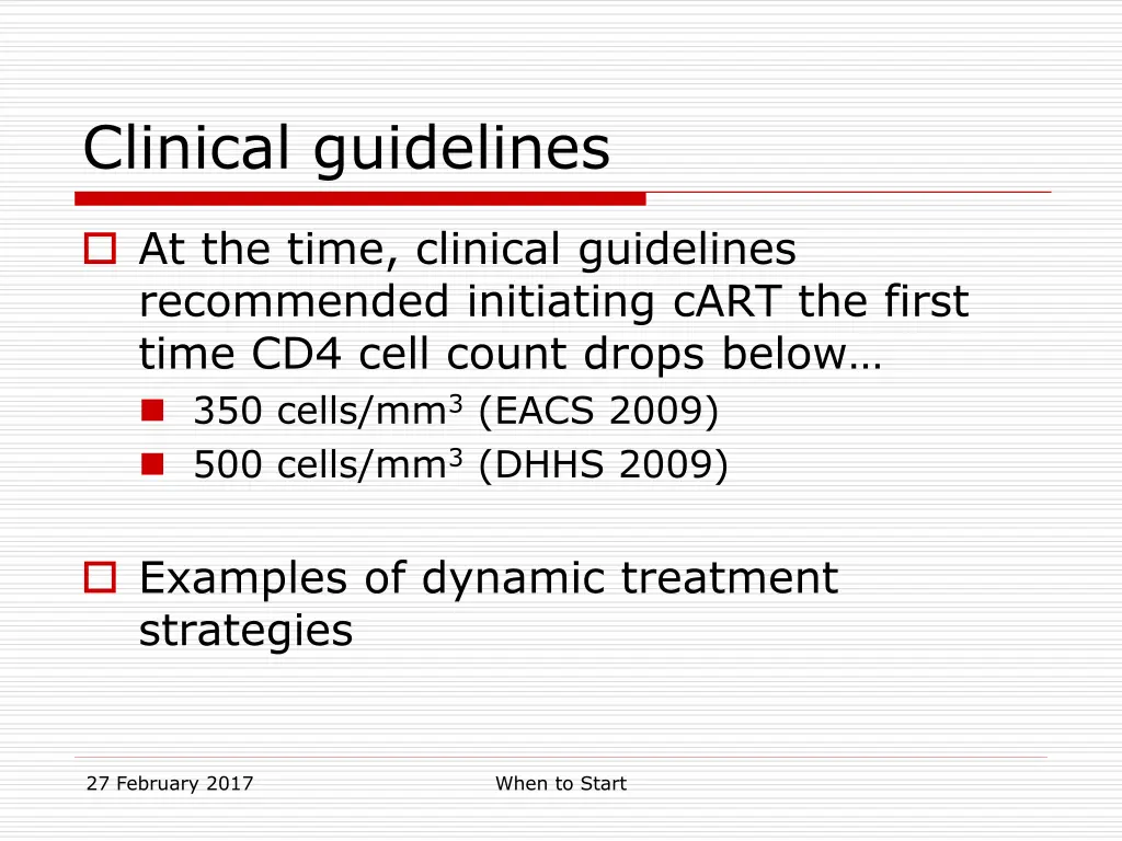 clinical guidelines
