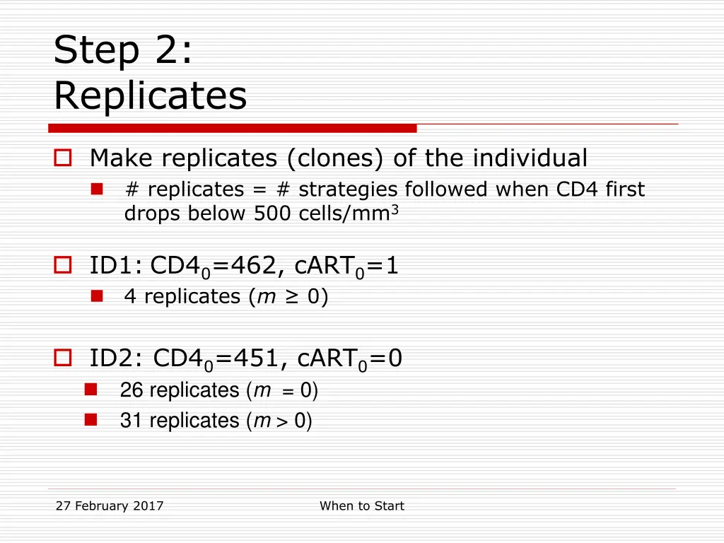 step 2 replicates