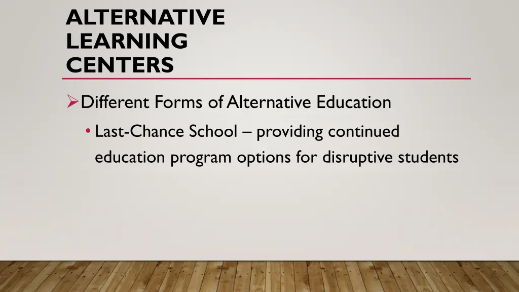 alternative learning centers 1