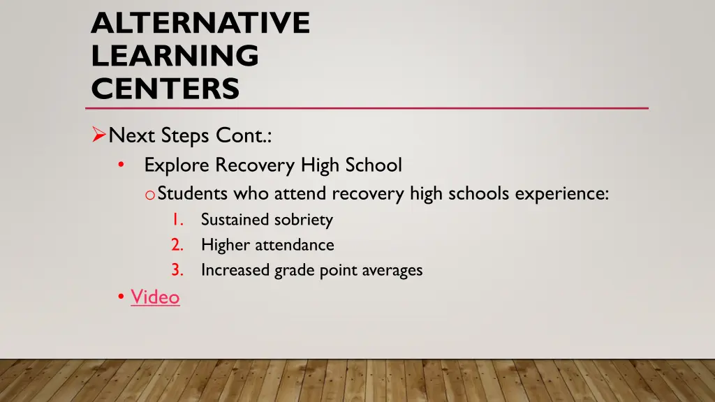 alternative learning centers 12
