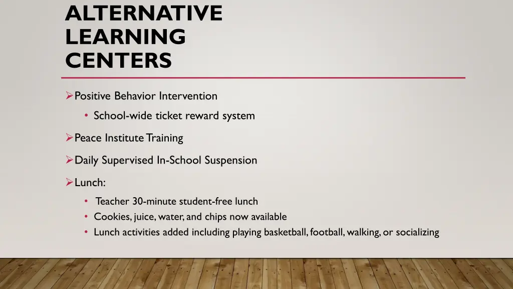 alternative learning centers 5