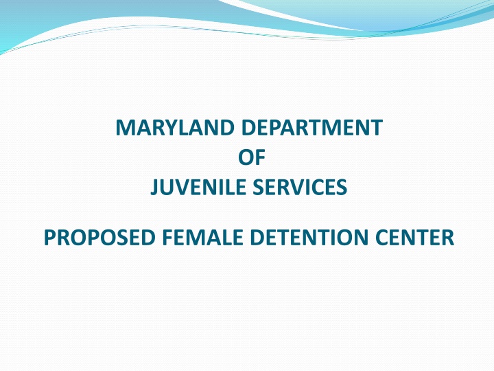 maryland department of juvenile services
