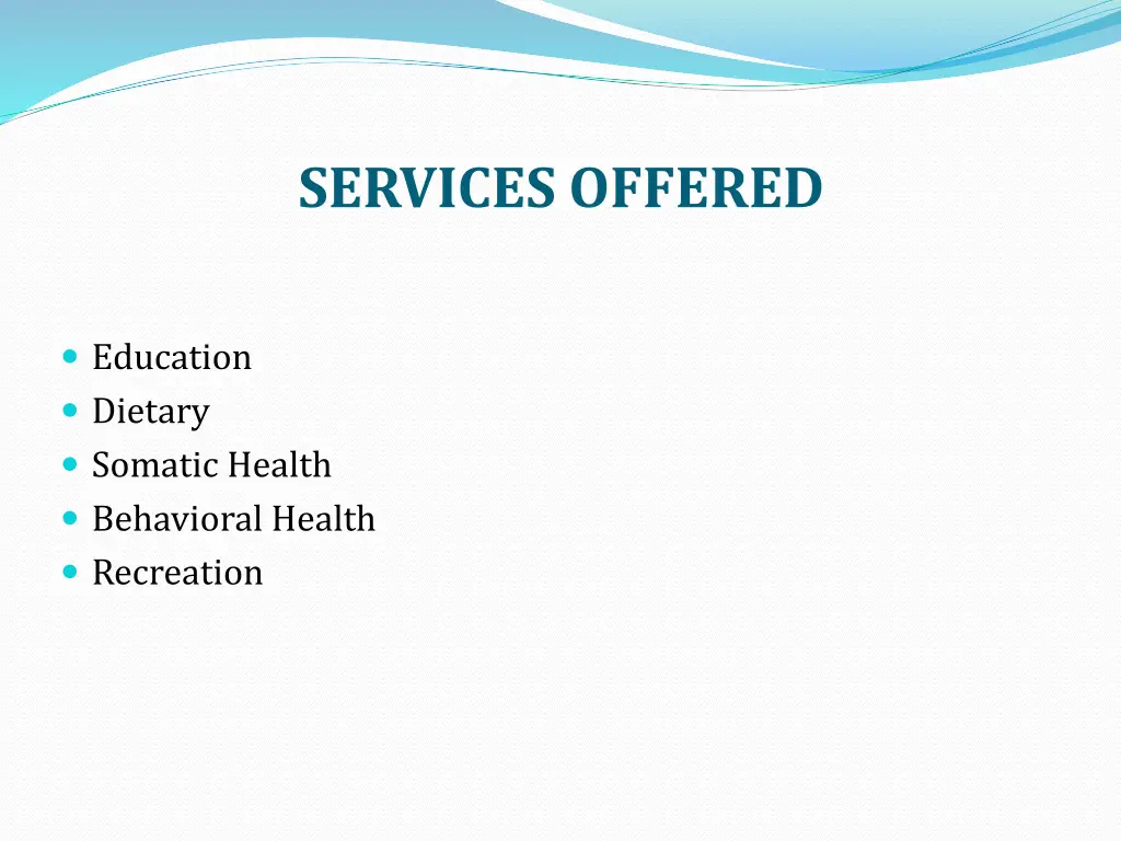 services offered