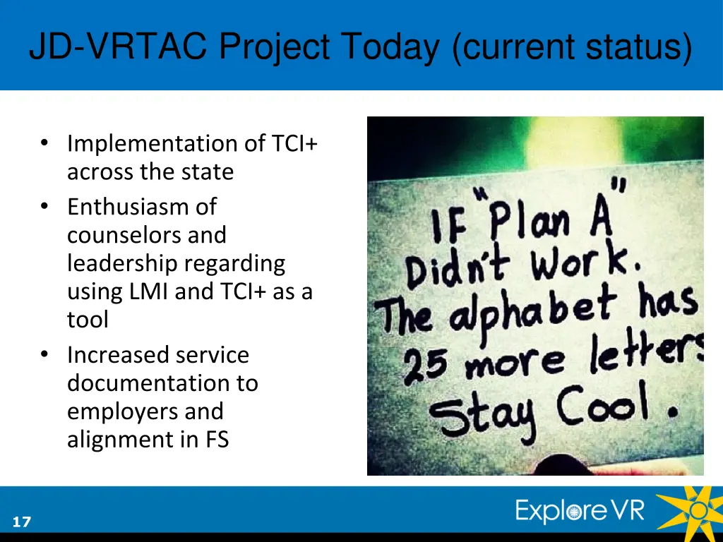 jd vrtac project today current status