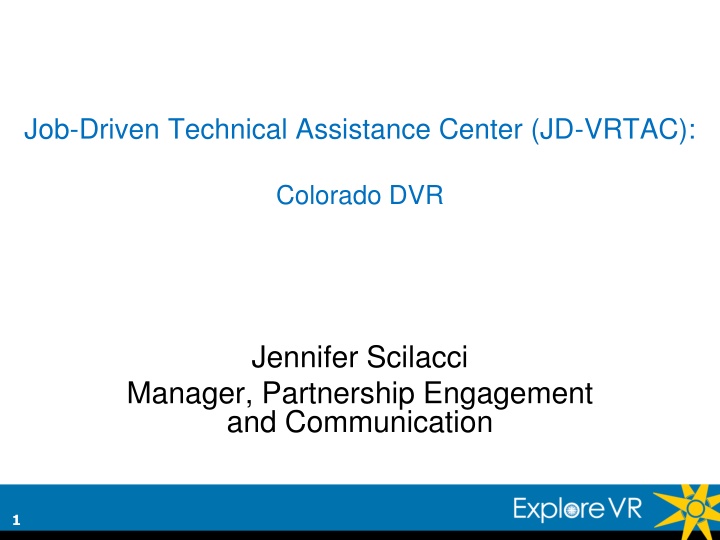 job driven technical assistance center jd vrtac