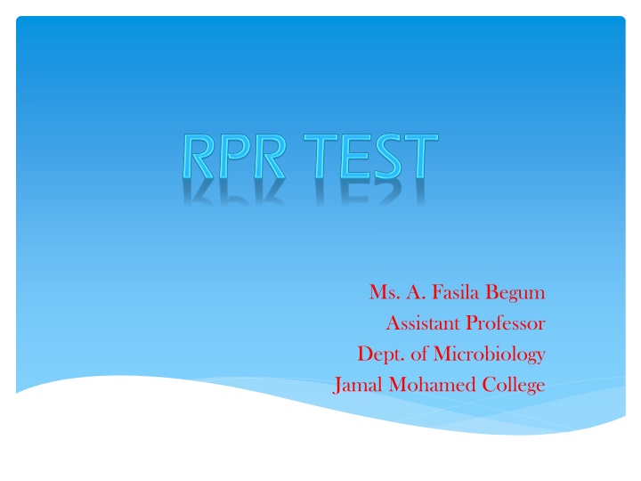 ms a fasila begum assistant professor dept