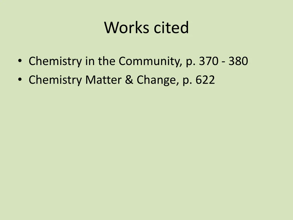 works cited