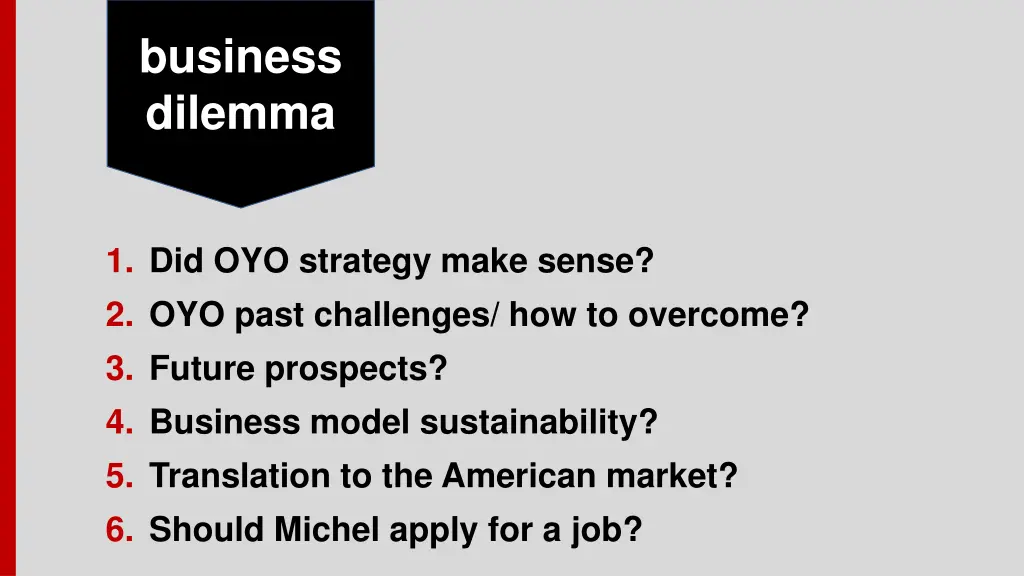 business dilemma
