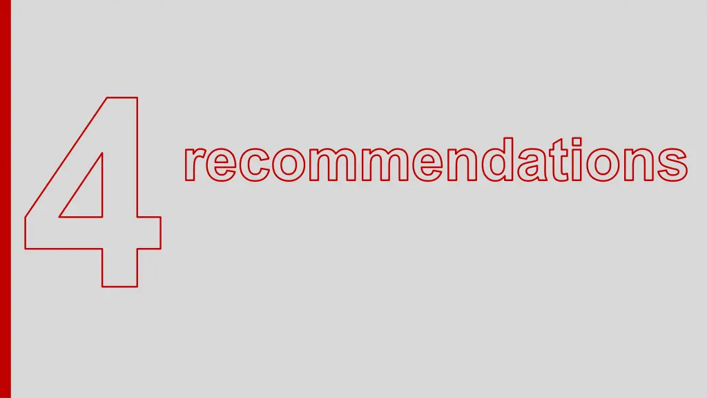 recommendations