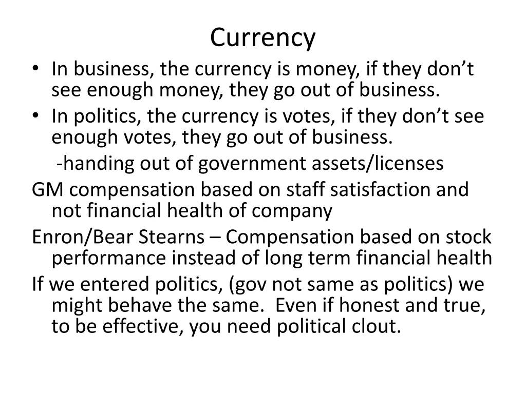 currency