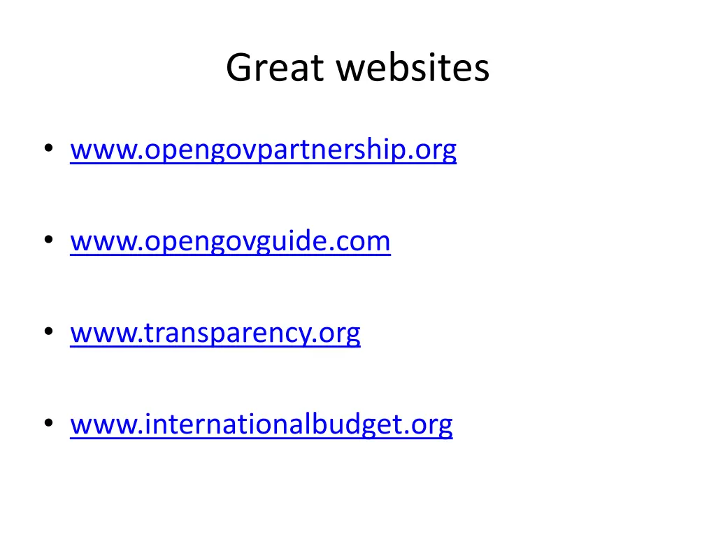 great websites