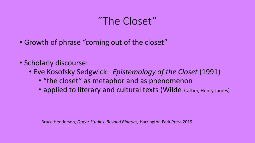 the closet