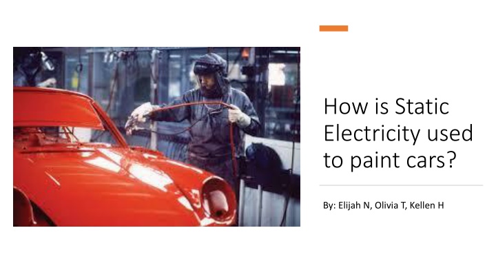 how is static electricity used to paint cars