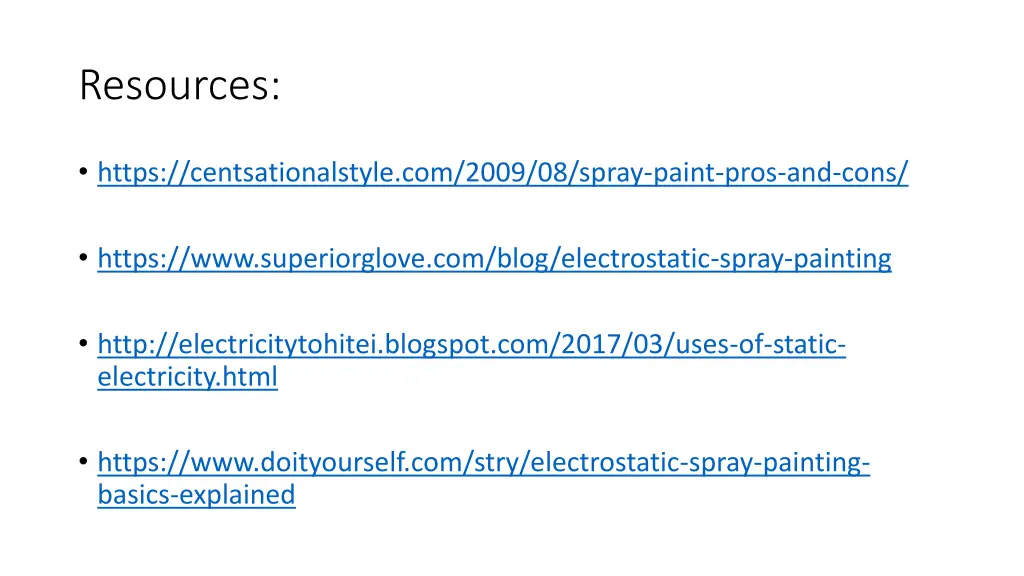 resources