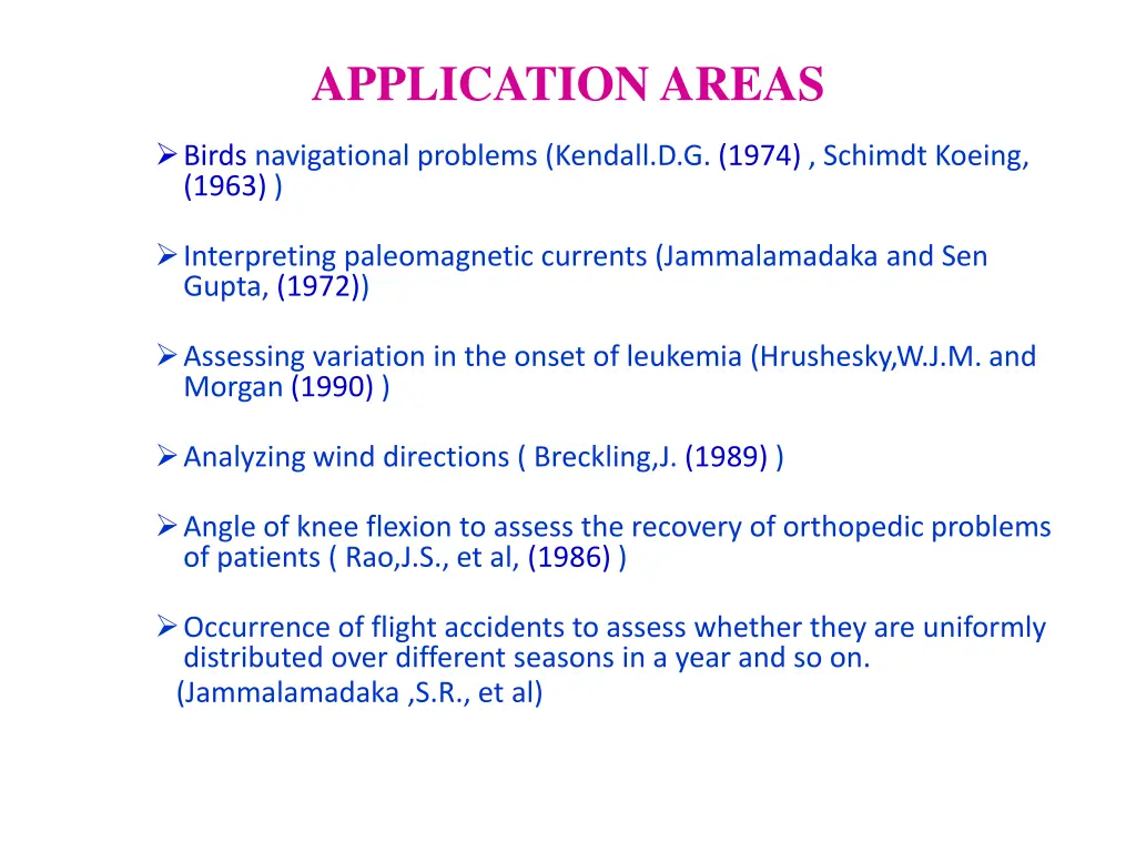 application areas