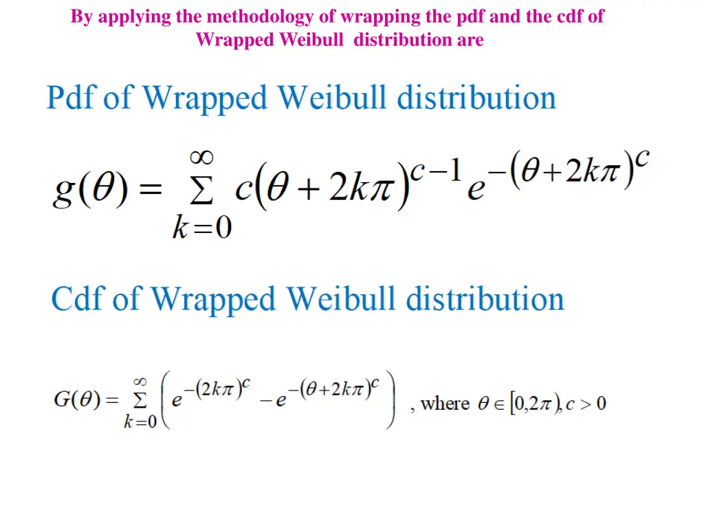 by applying the methodology of wrapping 1