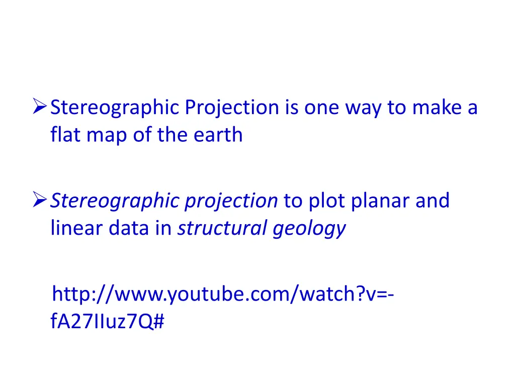stereographic projection is one way to make