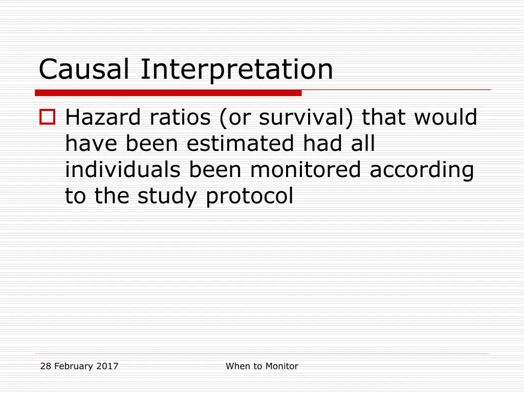 causal interpretation