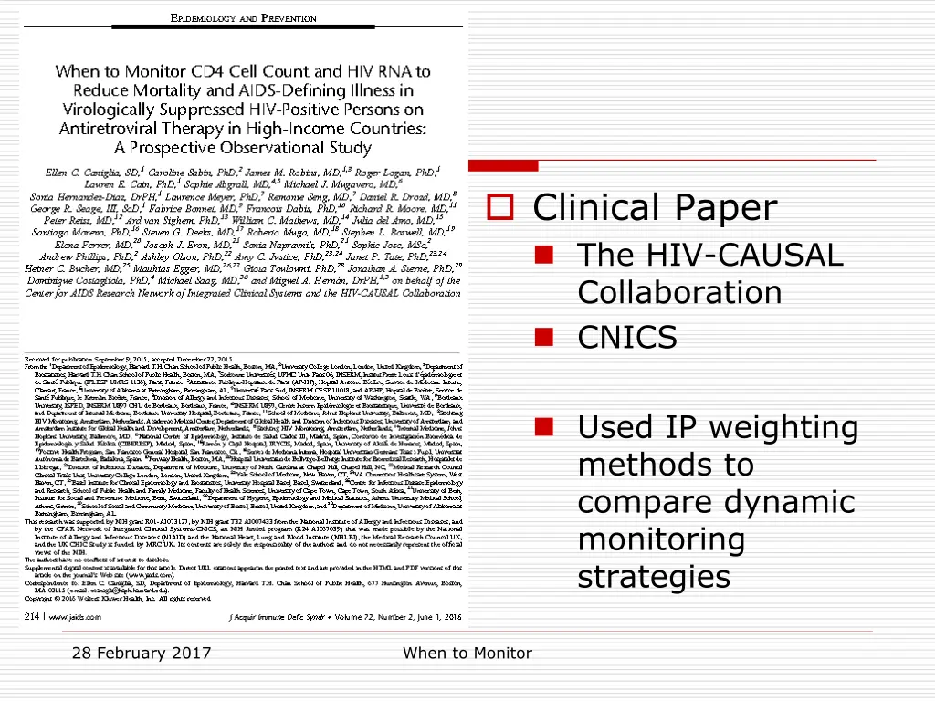 clinical paper the hiv causal collaboration cnics