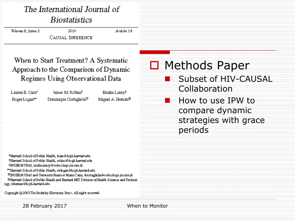 methods paper subset of hiv causal collaboration