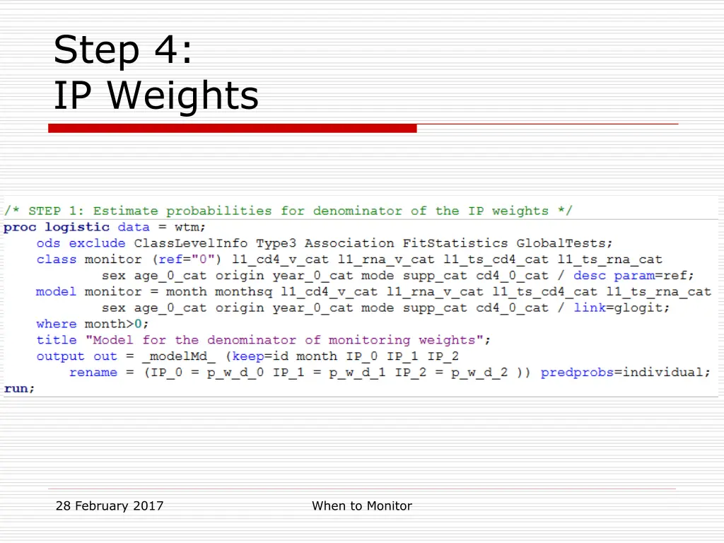 step 4 ip weights