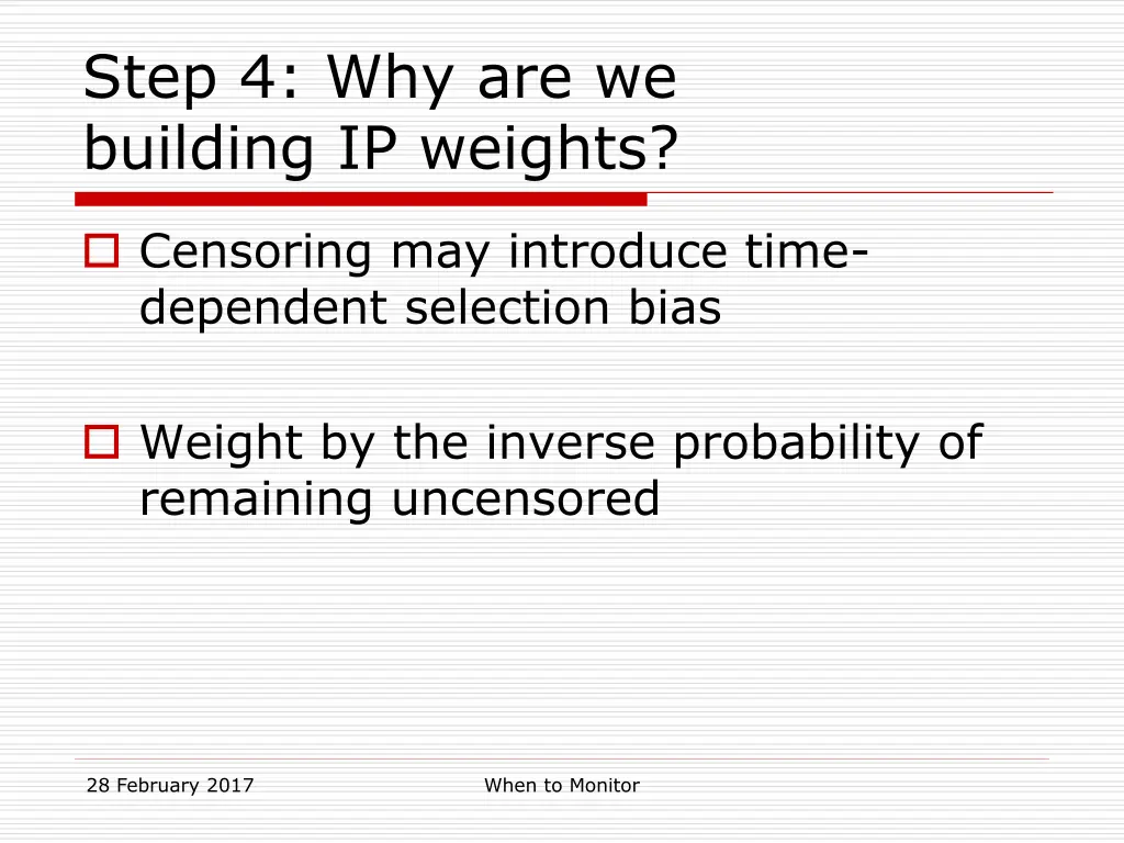 step 4 why are we building ip weights