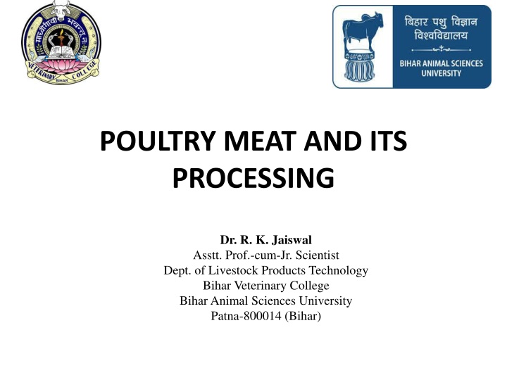 poultry meat and its processing
