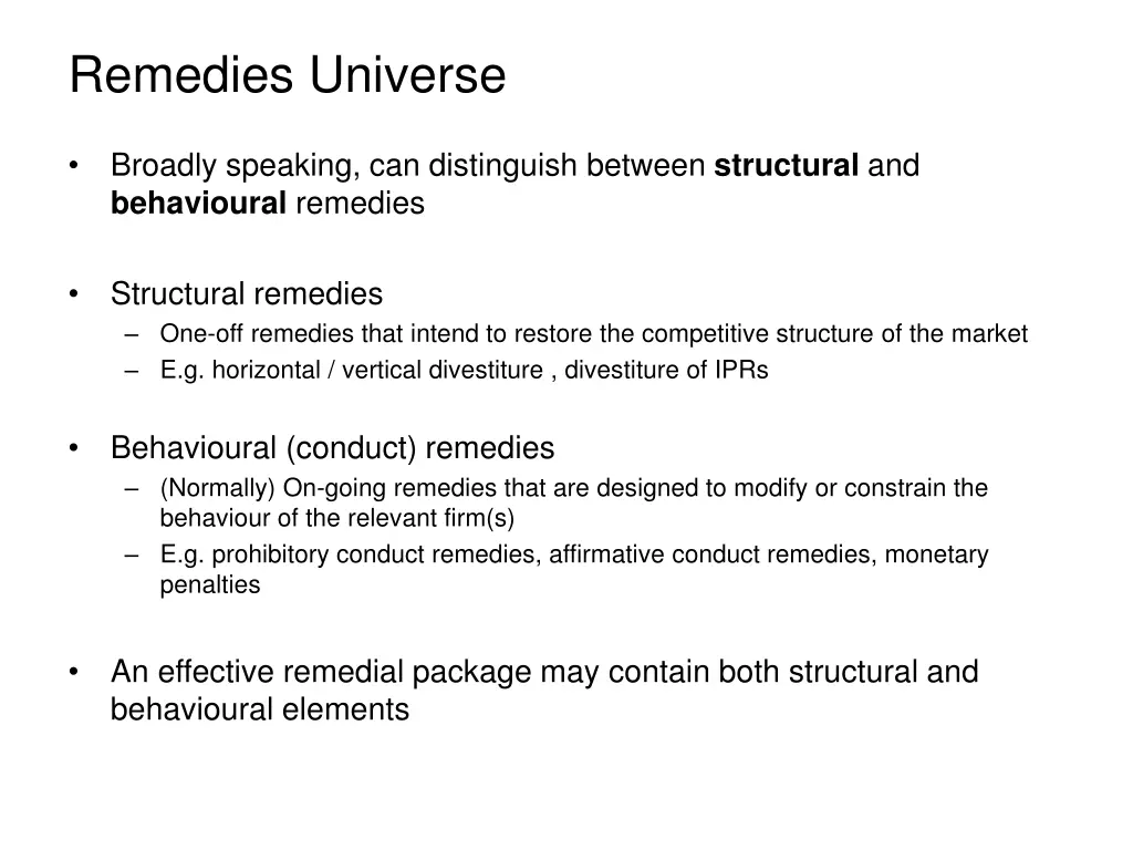 remedies universe