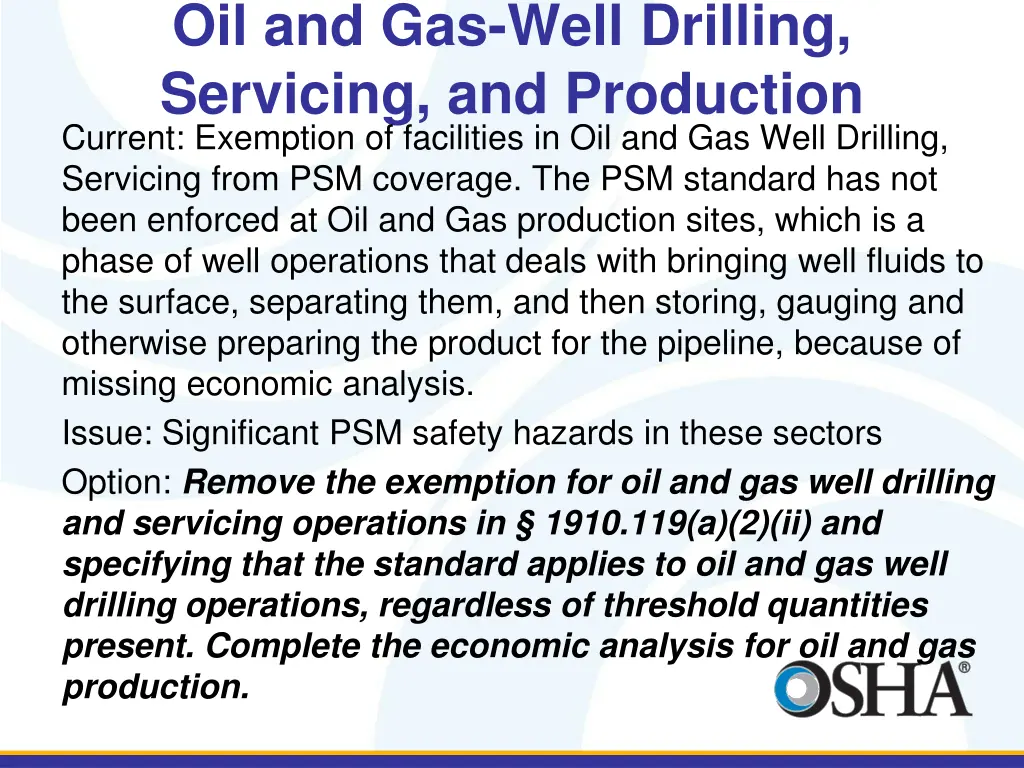 oil and gas well drilling servicing