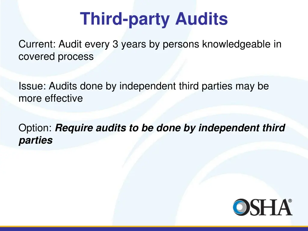 third party audits