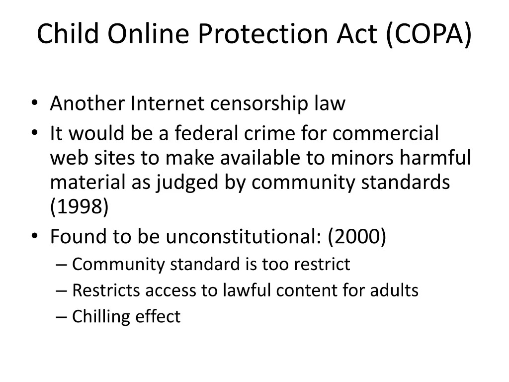 child online protection act copa