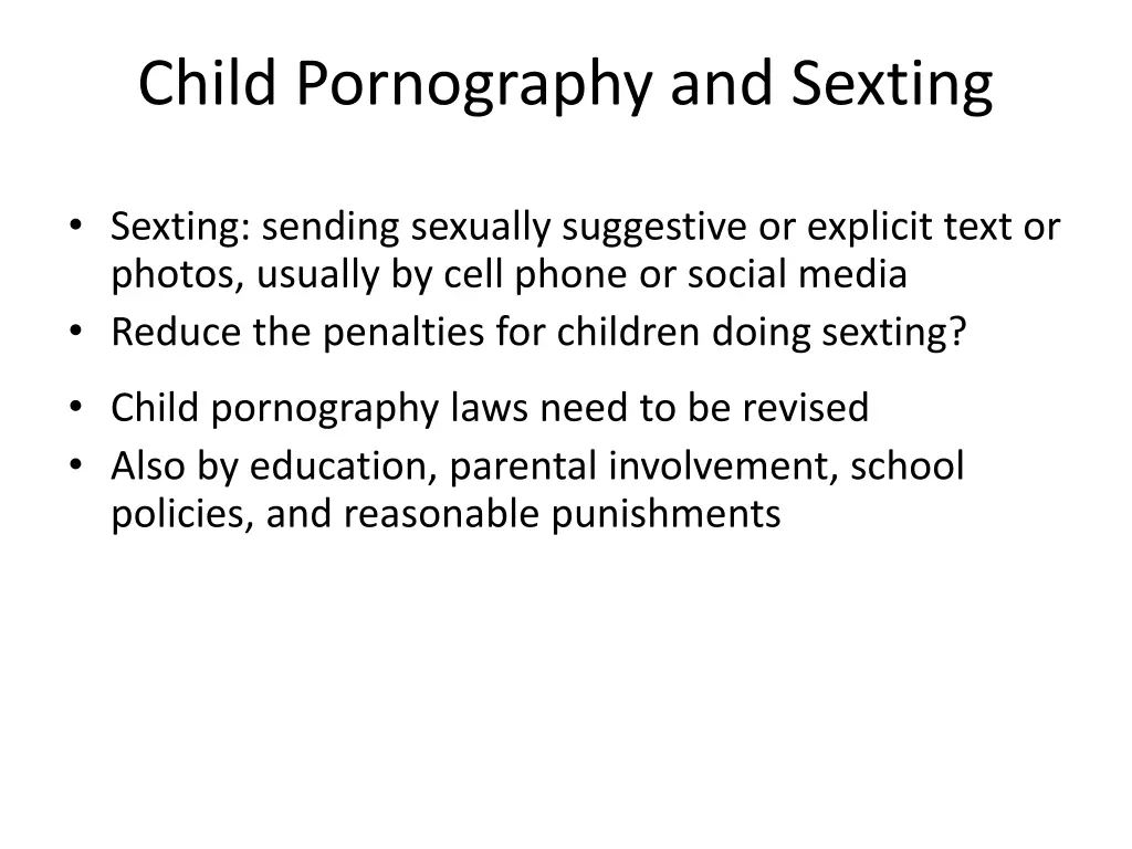 child pornography and sexting 1