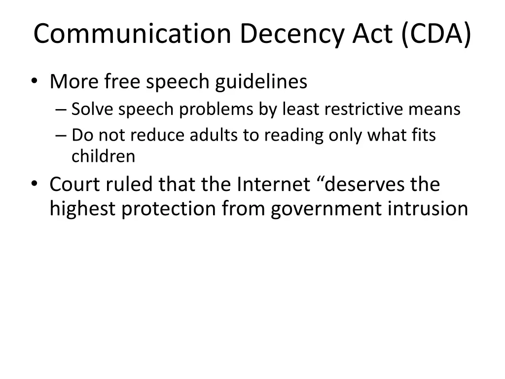 communication decency act cda 1