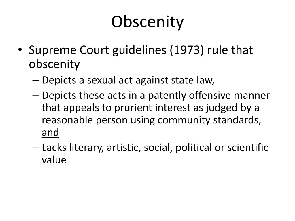 obscenity