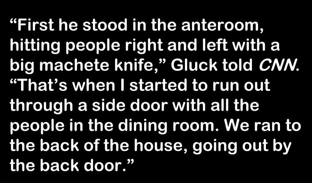first he stood in the anteroom hitting people