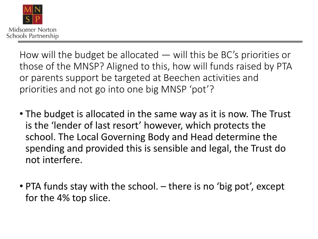 how will the budget be allocated will this