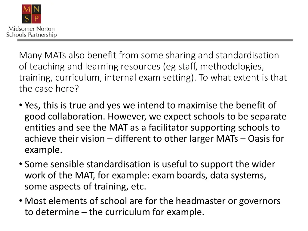 many mats also benefit from some sharing