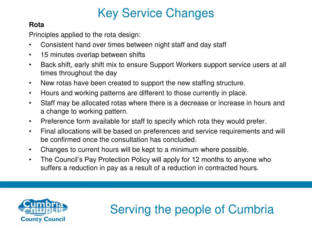key service changes 3