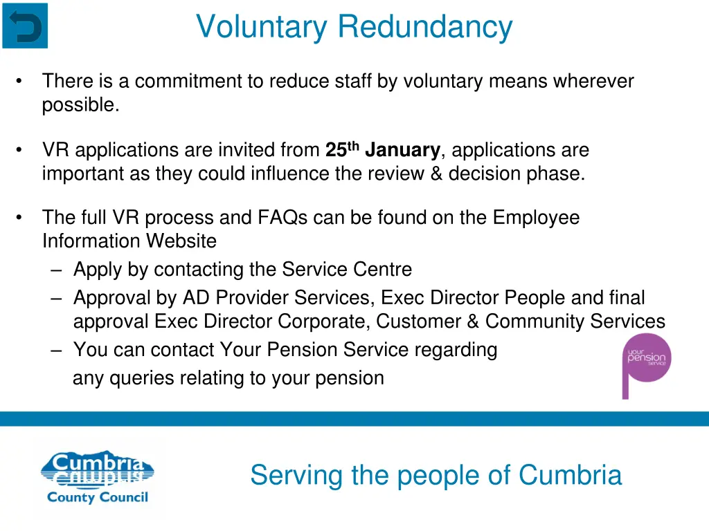 voluntary redundancy
